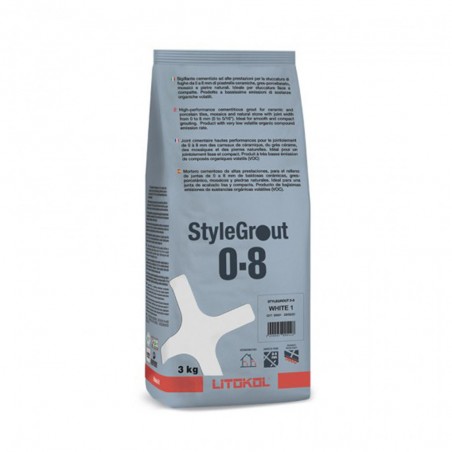 Ciment joint STYLEGROUT 0-8 3kg silver-1 -  - meilleure qualité