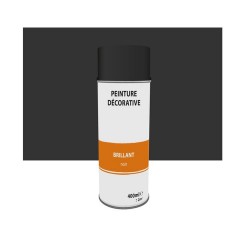 Peinture aérosol décoratif noir brillant 0