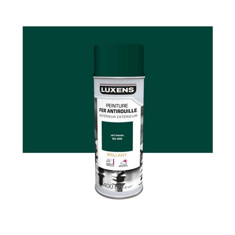 Peinture aérosol Antirouille et peinture pour acier vert brillant 0