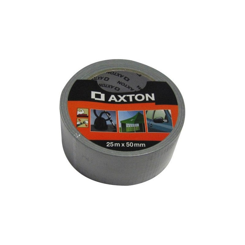 Adhésif de réparation toile multiusage L.25 m x l.50 mm gris