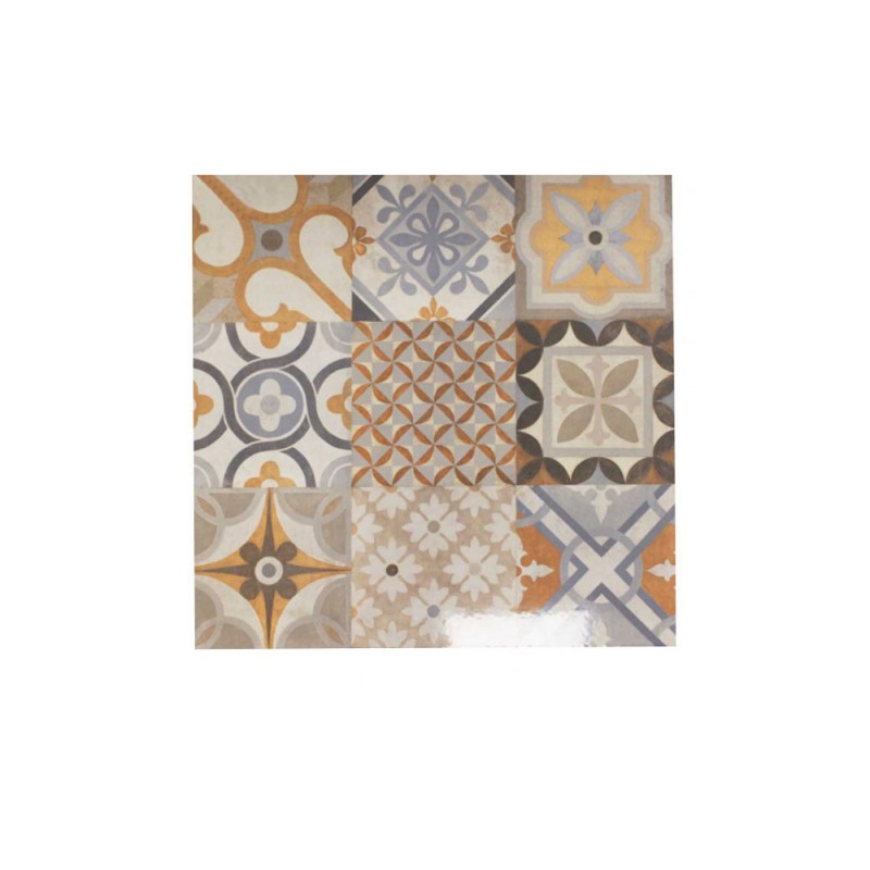 Carrelage sol 45x45cm Arabesque bleu (int) -  - meilleure qualité