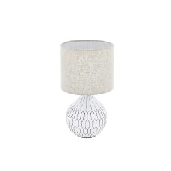 Lampe de table BELLARIVA 3 marron et transparent