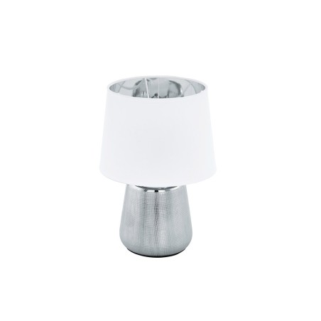 Lampe de table MANALBA blanc et argenté