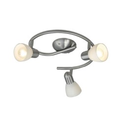 Plafonnier DAKAR nickel matt blanc E14