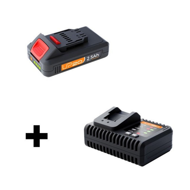 Batterie+chargeur 20 V 2.5 Ah lithium-ion UP20