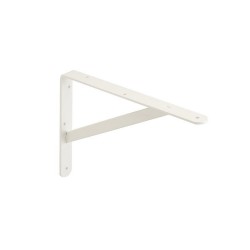 Equerre dolmenen acier peint P.20 x H.30 cm blanc