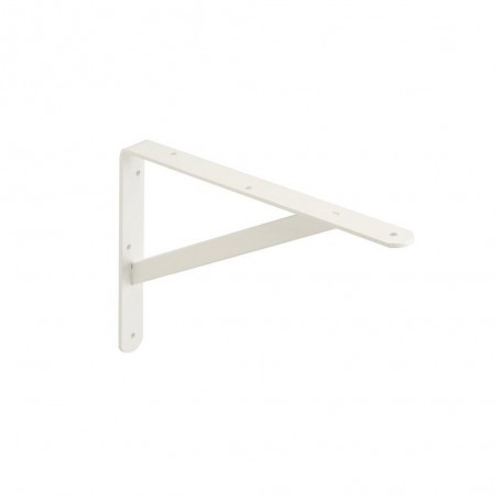 Equerre dolmenen acier peint P.20 x H.30 cm blanc