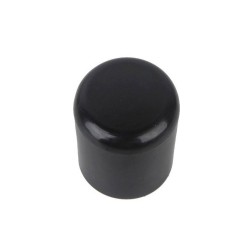 Lot de 4 embouts enveloppant plastique noir 25mm