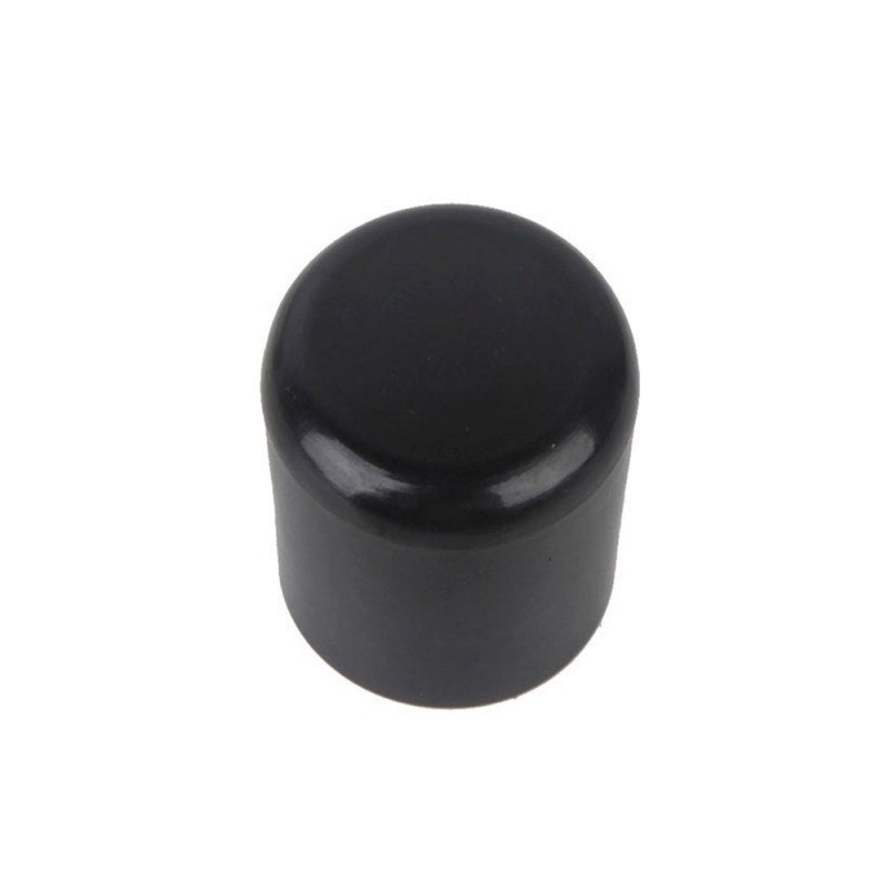 Lot de 4 embouts enveloppant plastique noir 25mm