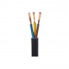 Cable électrique h03vv-f 3G0 x 0.75 mm2 noir 5 m