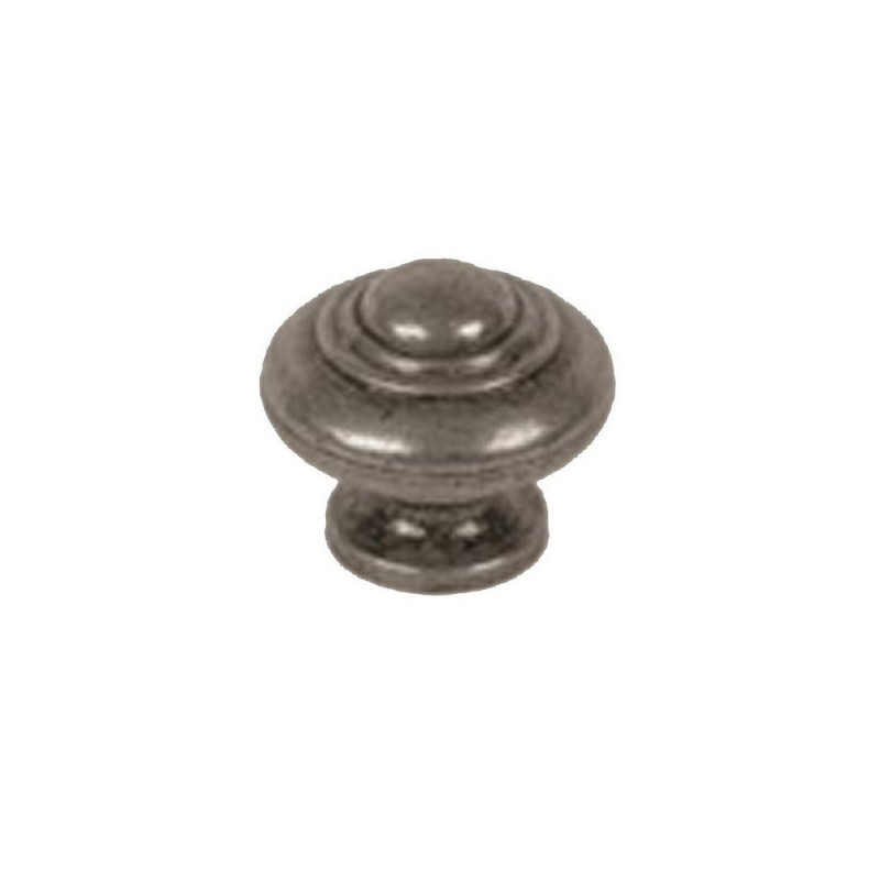 Bouton de meuble Rond Argent Zamak H.26 X L.30 X P.30 Mm