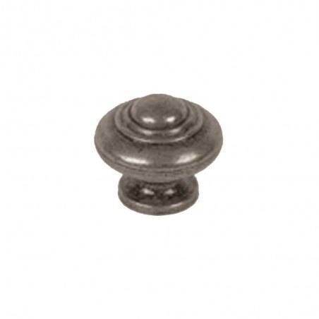 Bouton de meuble Rond Argent Zamak H.26 X L.30 X P.30 Mm