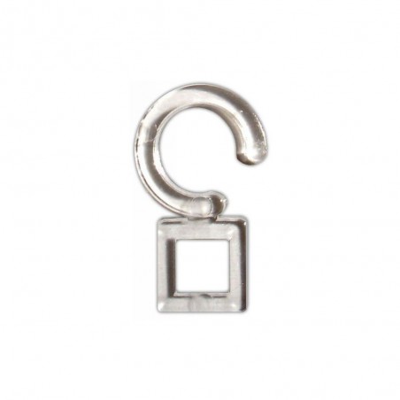 Agrafes de tringle à rideau design 35 Mm en pastique transparent