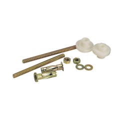 Lot de 2 Fixations Pour Lavabo à Paroi Creuse + Chevilles L.0.38 X H.110 Cm