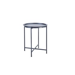 Table d'appoint gris anthracite Mobis diamètre 45 cm -  - meilleure qualité