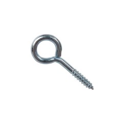 Lot de 4 Pitons à Visser Acier Zingué Diam.5 X L.40 Mm Standers