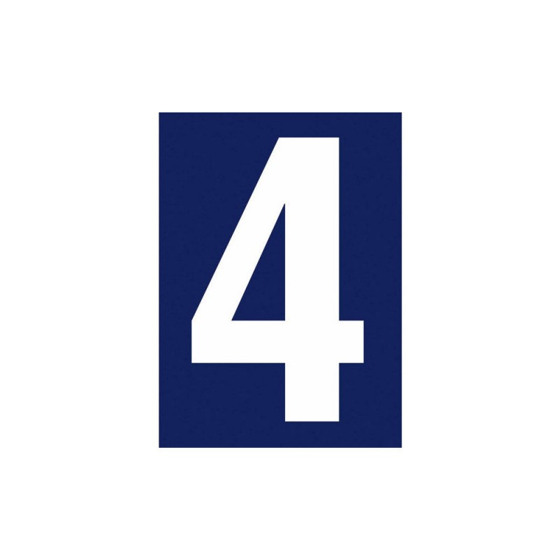 Chiffre 4 En Plastique