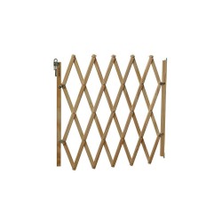 Barrière extensible animaux NORDLINGER bois naturel L. 60 - 110 cm