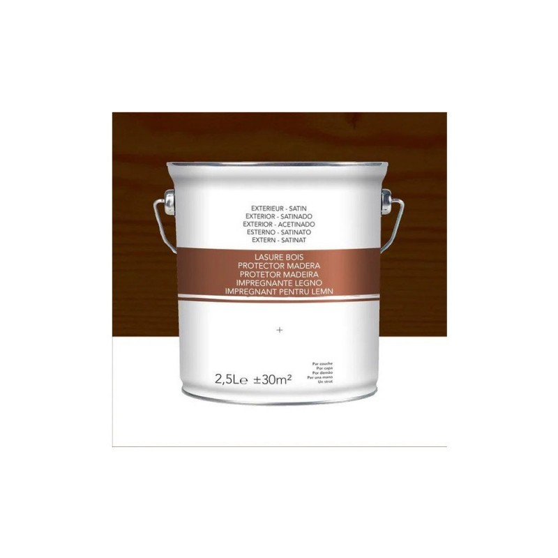 Lasure 2 ans chêne foncé satiné 2.5 L