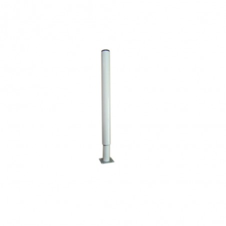 Pied De Plan De Travail Cylindrique Réglable Métal époxy Blanc De 70 à 110 Cm