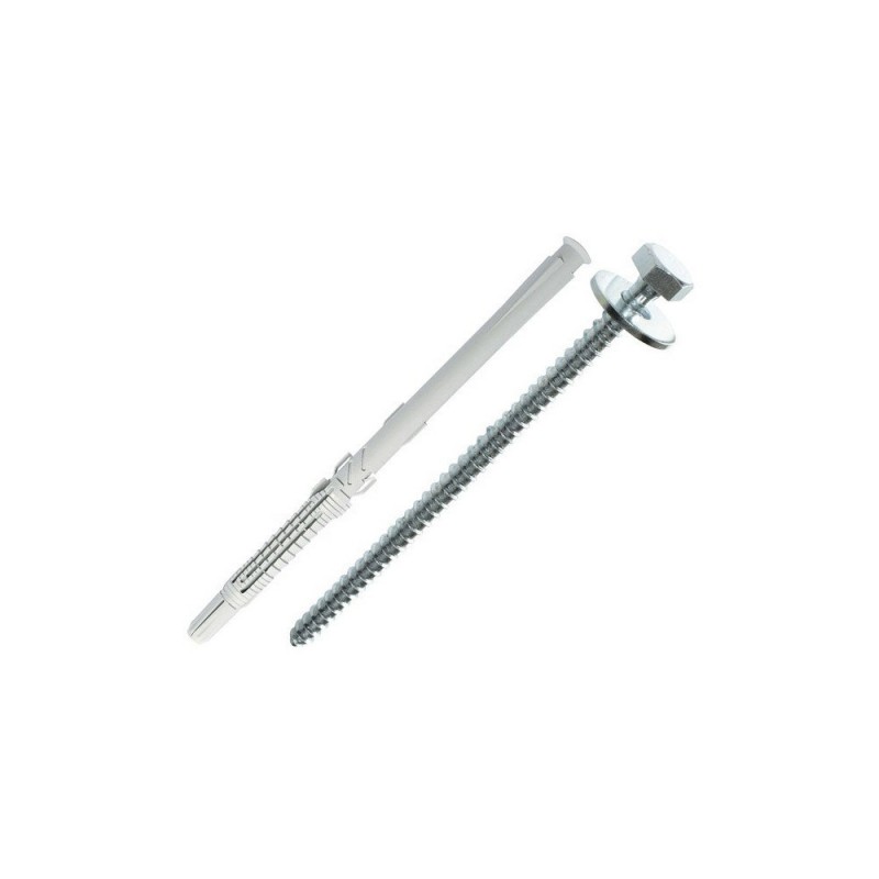 Lot de 4 Chevilles Et Vis Longues Universelles Nylon Spit Diam.12 X L.210 Mm