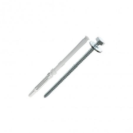 Lot de 4 Chevilles Et Vis Longues Universelles Nylon Spit Diam.12 X L.210 Mm