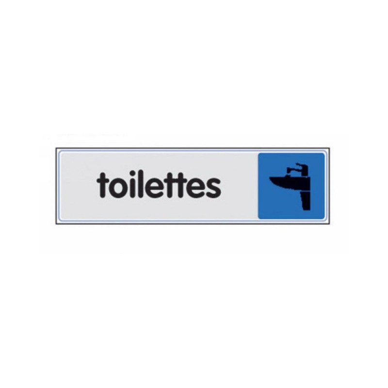 Plaque Toilettes H-F En Plastique