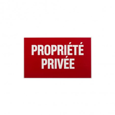 Plaque Propriété Privée En Plastique