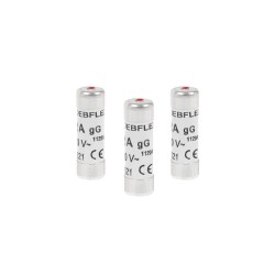 Lot de 3 fusibles céramique 25 A 10.3 X 31.5 Mm