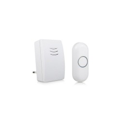 Sonnette sans fil Byron Enfichable Dby Blanc