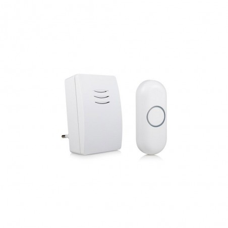 Sonnette sans fil Byron Enfichable Dby Blanc
