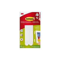 Lot de 8 languettes adhésives tableaux COMMAND blanc