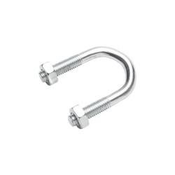 Lot de 2 brides rondes acier L.27 X Ep.8 Mm