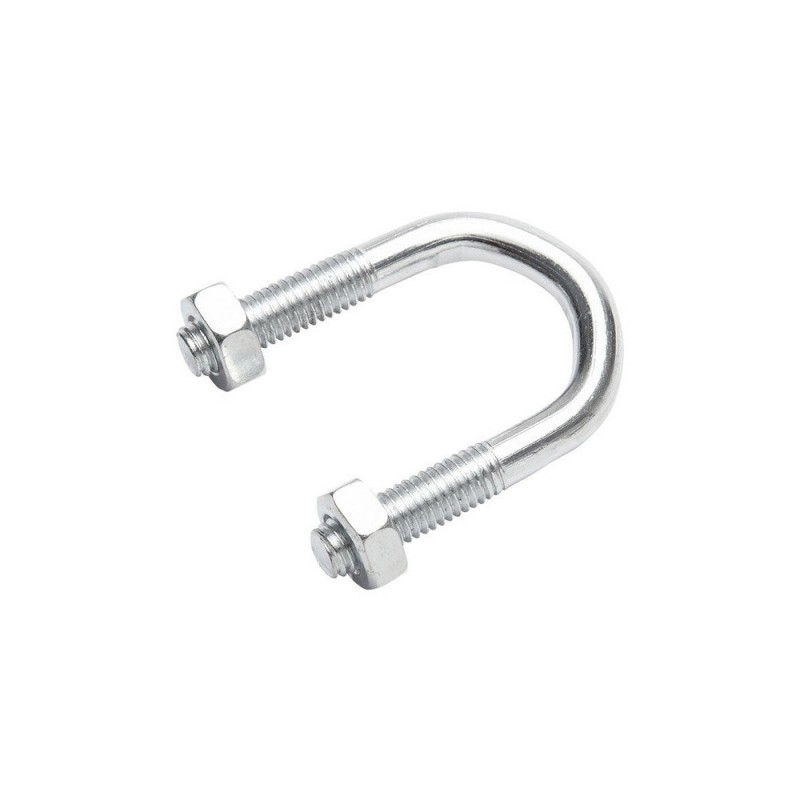 Lot de 2 brides rondes acier L.27 X Ep.8 Mm