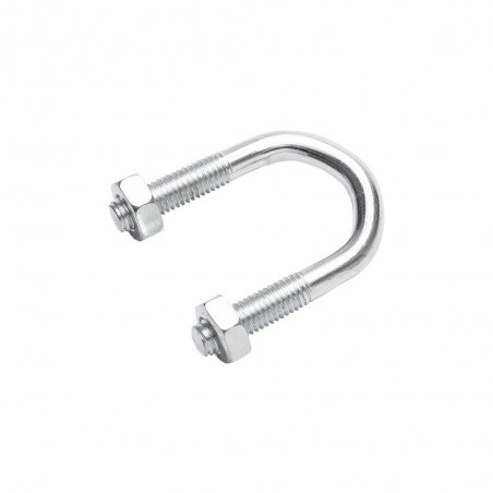 Lot de 2 brides rondes acier L.27 X Ep.8 Mm