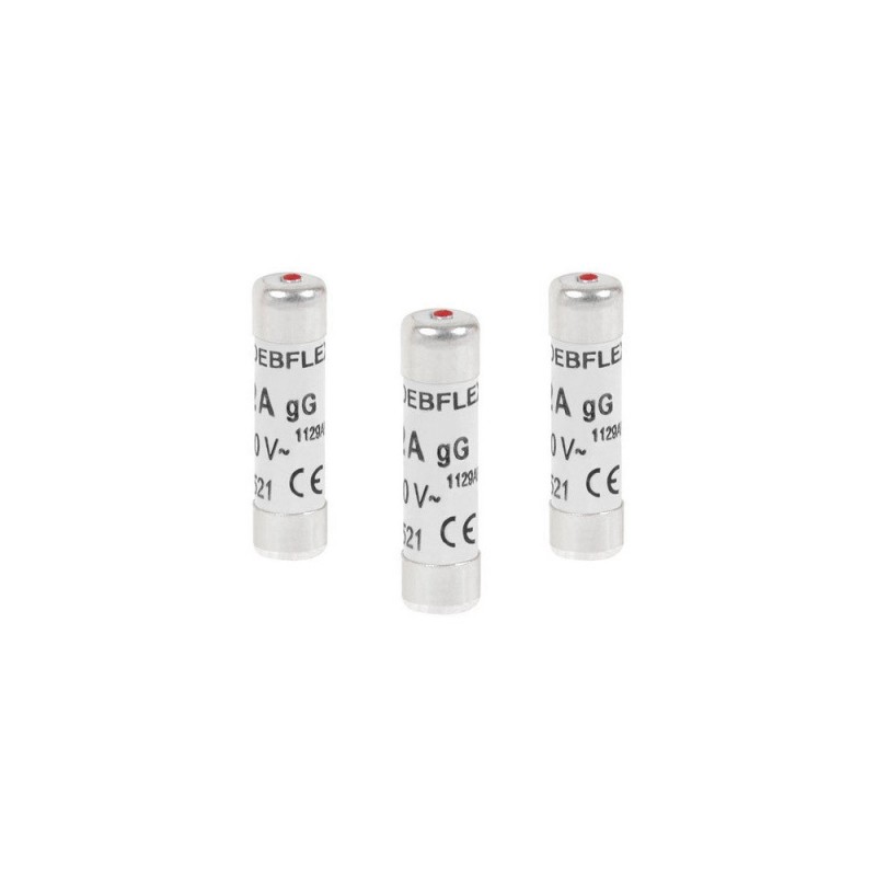 Lot de 3 fusibles céramique 16 A 8.5 X 31.5 Mm