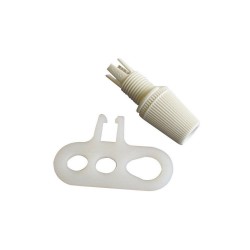 Chape De Suspension Tibelec Plastique Blanc