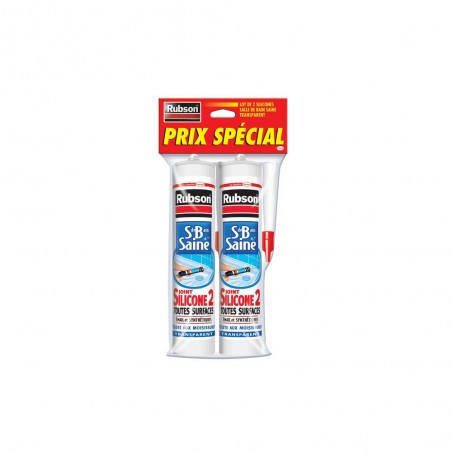 Mastic bain et cuisine transparent