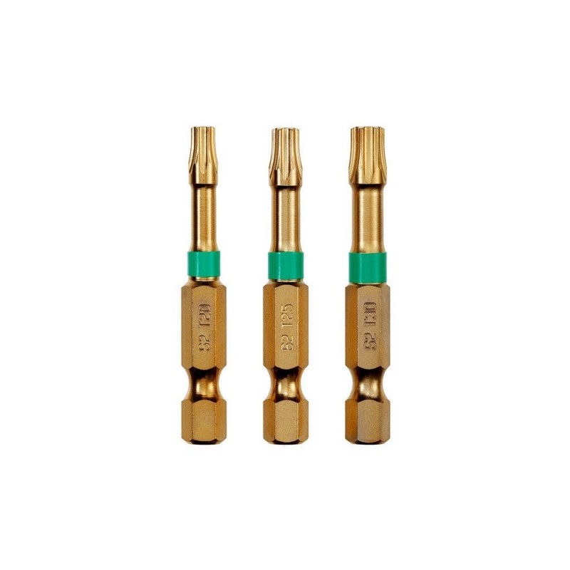 Lot de 3 embouts de vissage Torsion T20 25 30 50 Mm