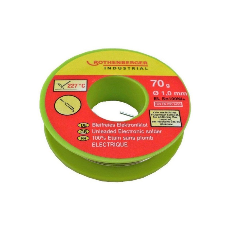 Bobine étain électronique 1 Mm 200 G. Rothenberger