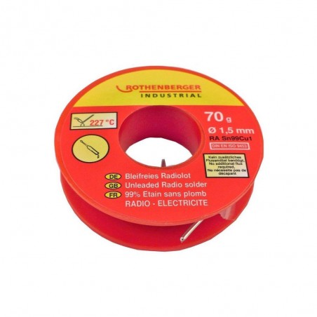 Bobine étain radio 15 Mm 70 G. Rothenberger