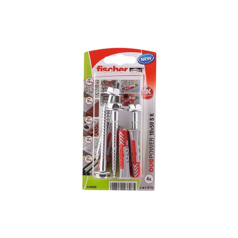 Chevilles Et Tirefonds Fischer Diam.10 X L.50 Mm