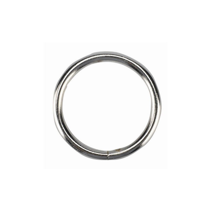 Lot de 10 anneaux pour tringle àrideau chic 20mm acier chromé