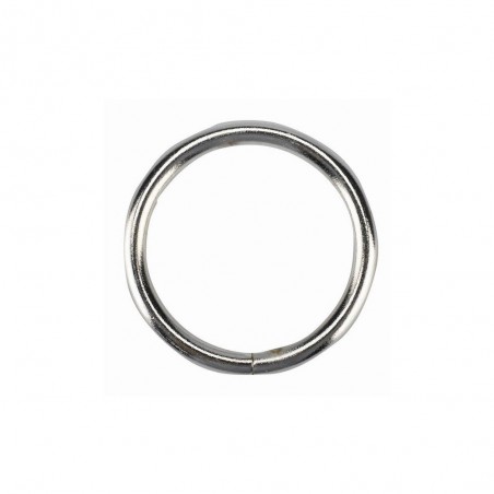 Lot de 10 anneaux pour tringle àrideau chic 20mm acier chromé