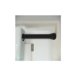 Kit de Tringle à Rideau Yuko Diam. 28 Mm Noir Mat 240X380 Cm