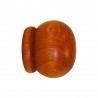 Lot de 2 Embouts Inspire Merisier Verni Pour Tringle à Rideau Bouchon Diam.28