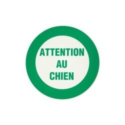 Disque Attention Au Chien En Plastique