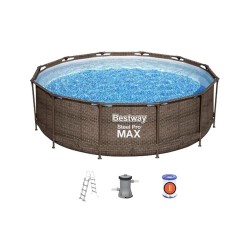 Piscine hors-sol tubulaire steel promaxdiam.3.66 x H.1m