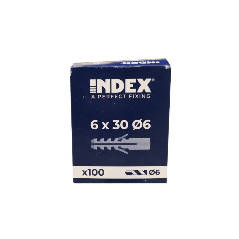 Cheville nylon 6X30 (bte de 100pces)