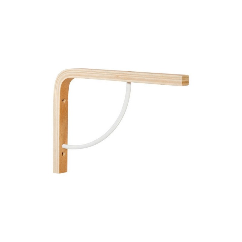 Equerre multi + bois brut naturel H.18 X P.25 Cm